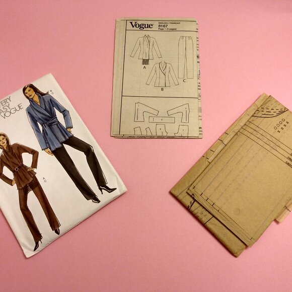 Vogue Wrap Jacket and Pants Sewing Pattern Plus Size 18-24 8167 UNCUT - Picture 7 of 9